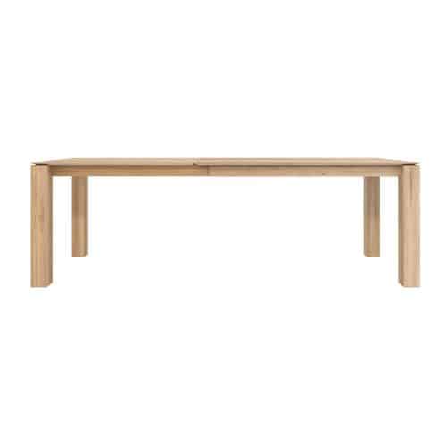 oak slice extendable dining table 2