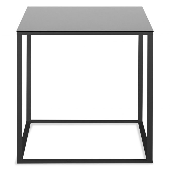 minimalista side table black black mirror