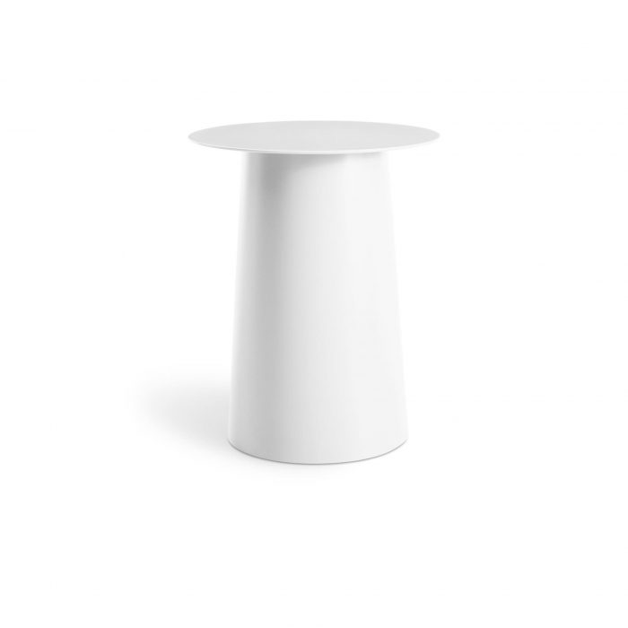 ci1 talsid wh frontlow circula tall side table white