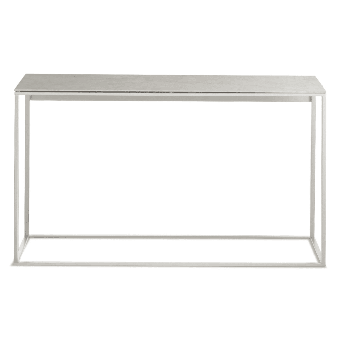 minimalista console table white marble mirror front