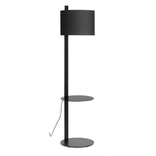 note lamp 3 4 bk note floor lamp with table black