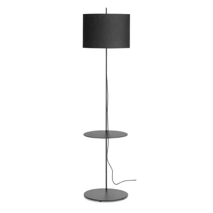 note lamp bk note floor lamp with table black 4