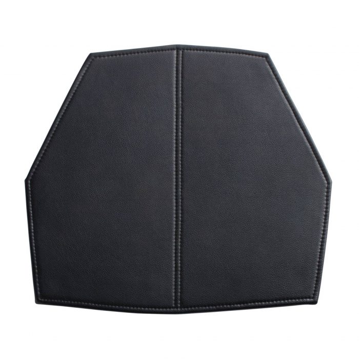 real good modern chair pad black 1