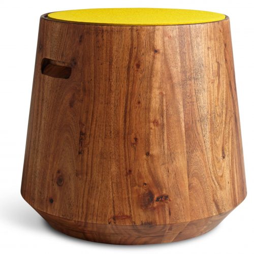 tn1 stoolx yl turn stool with felt pad yellow