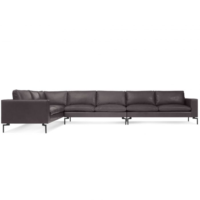 ns1 secbkd br new standard sectional sofa large dark brown leather