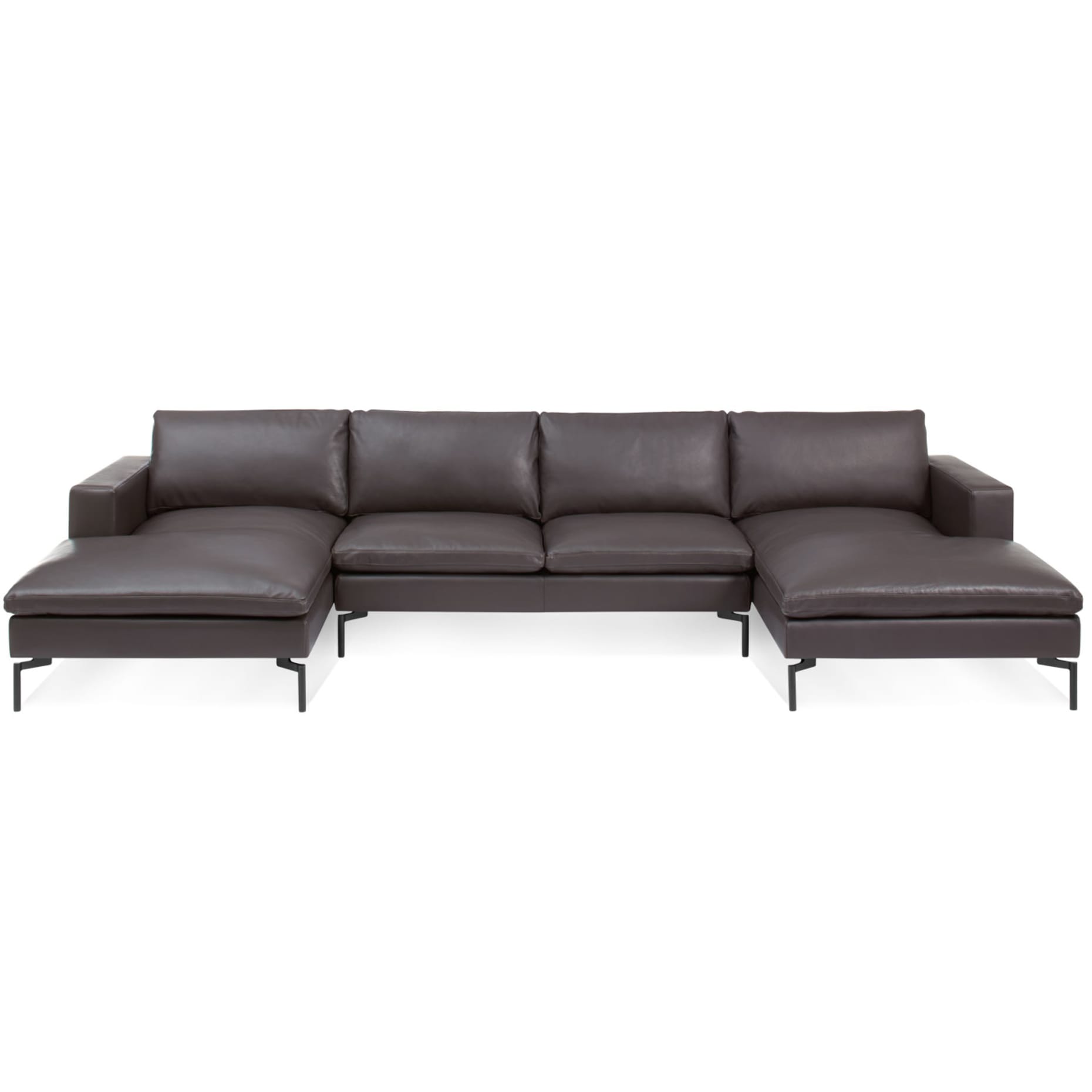 U Shaped Leather Sectional Sofa D3, Leather Couches San Diego