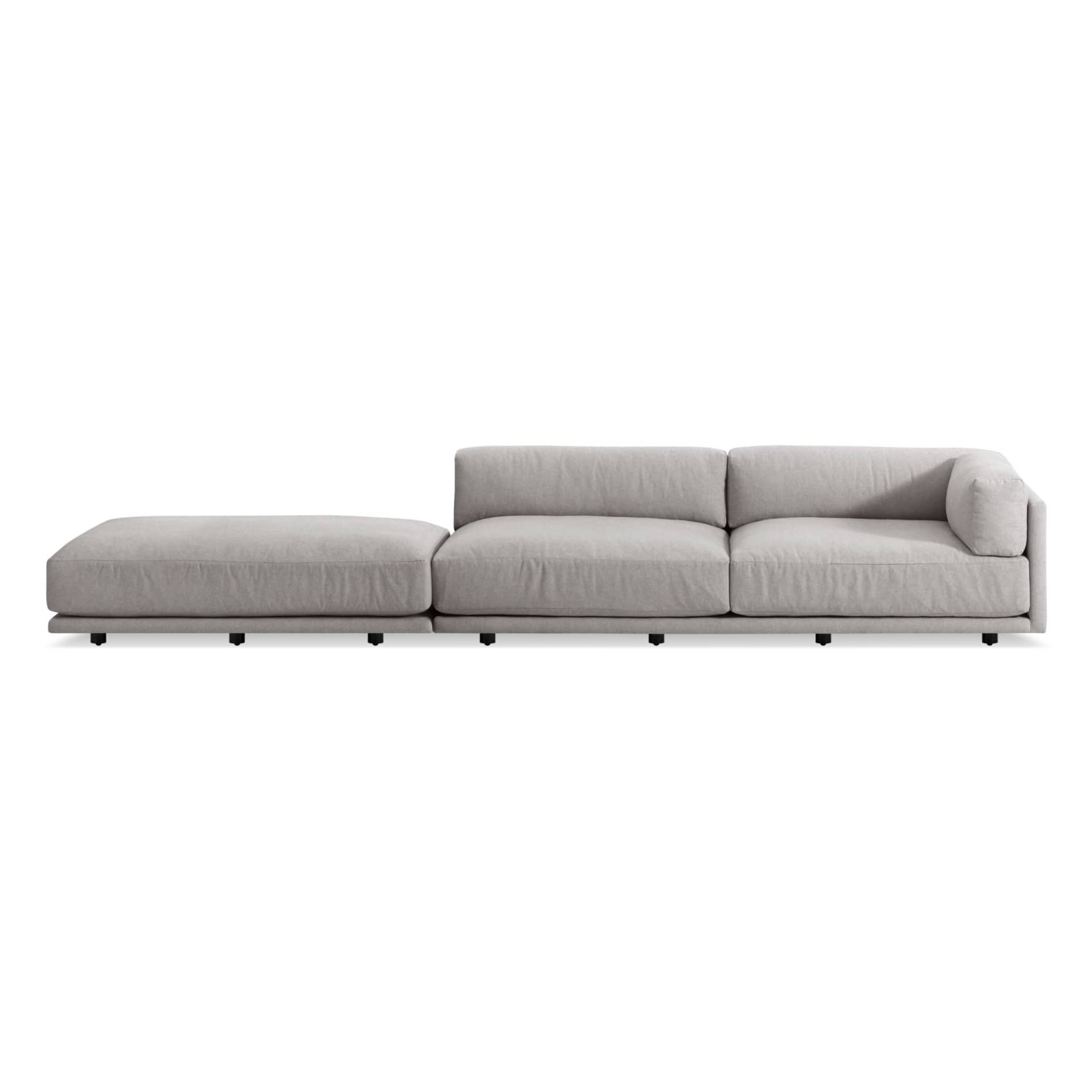 Sunday Long And Low Sectional Sofa D3