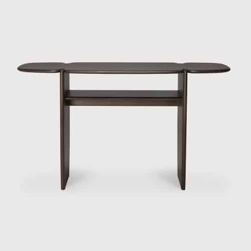 product wf 35009 Mahogany Polished Imperfect console front WEB