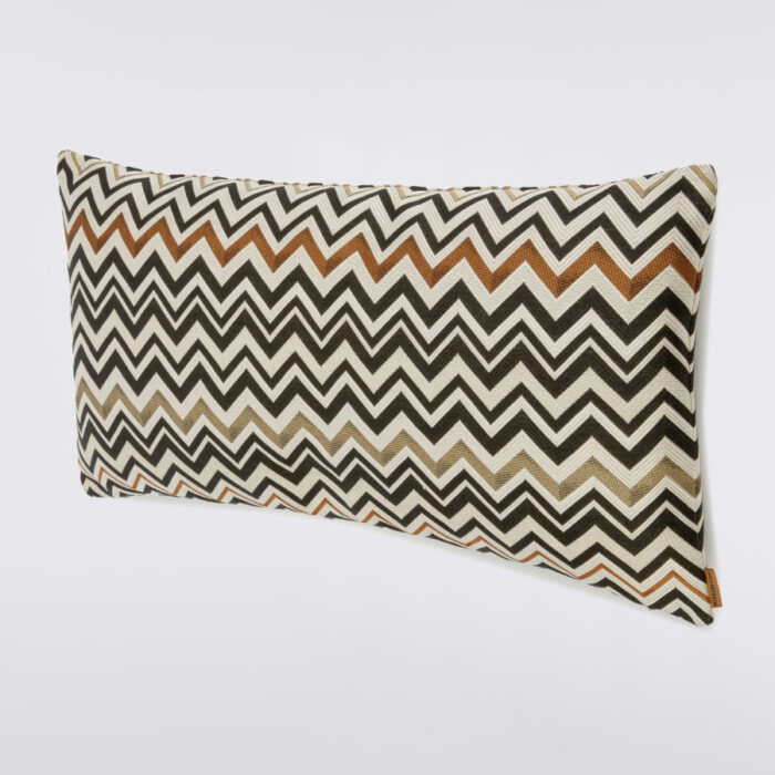 Missoni Home Collection Belfast cushion in a natural zigzag pattern
