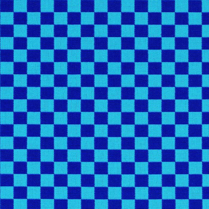 Checker Ultramarine/Turquoise