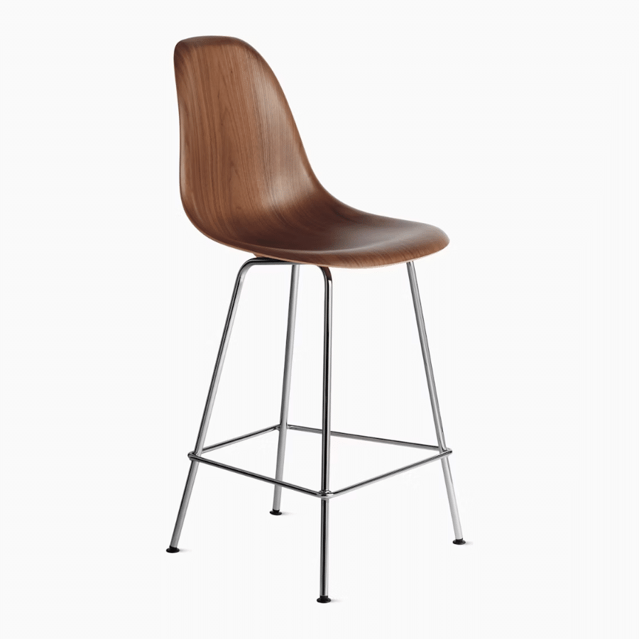 eames moulded walnut stool img