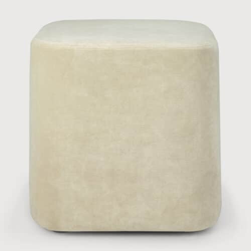 ethnicraft cube pouf in color sand at d3 home