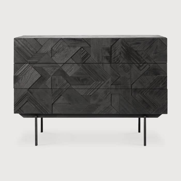 ethnicraft graphic dresser black front img d3 home modern furniture