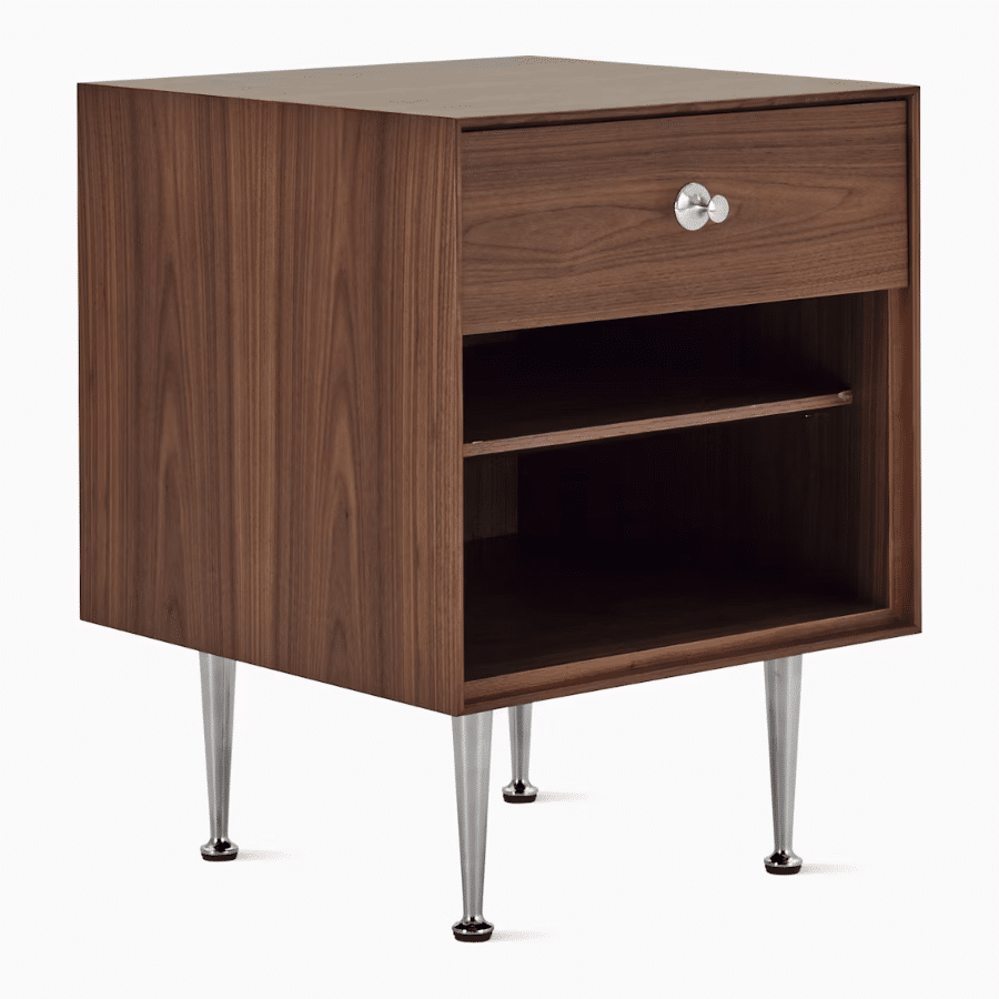 nelson thin edge nightstand walnut