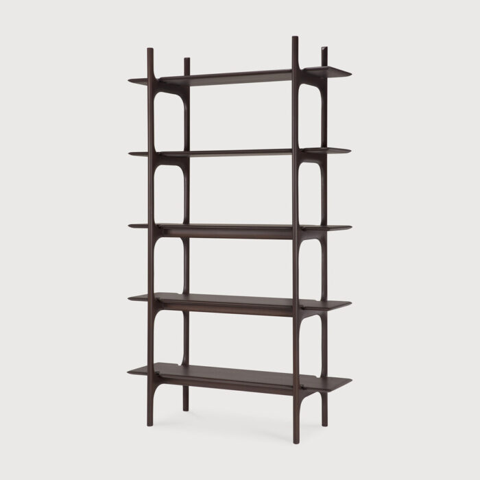 PI rack 5 shelves mahogany dark brown det01 d3 home