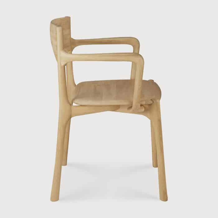 product PI dining armchair oak side img