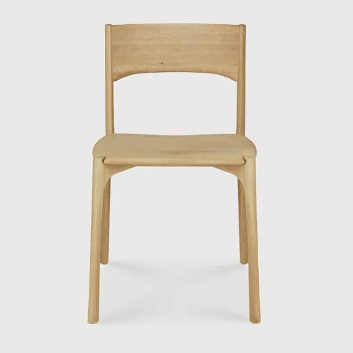 product PI dining chair oak front img