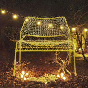 Hot Mesh Lounge Chair in yellow