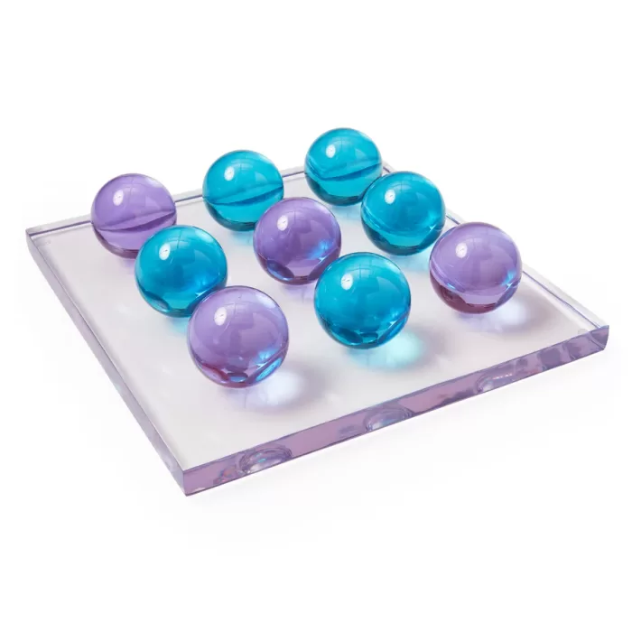 acrylic tic tac toe blue purple a x900