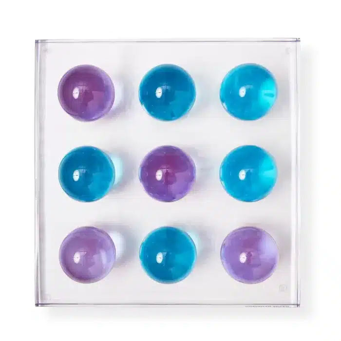 acrylic tic tac toe blue purple c x900