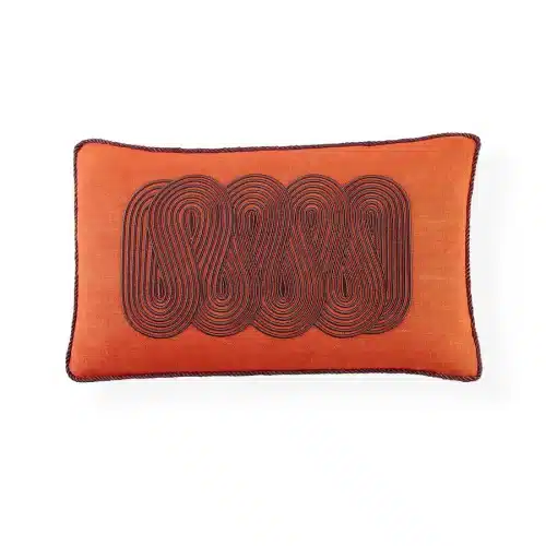 Pompidou Path Pillow Orange Chocolate 01