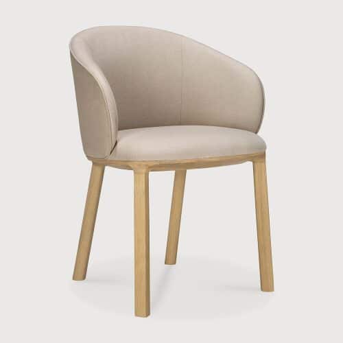 50695 Unda dining chair varnished oak Salt fabric side WEB